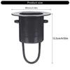 Black Stainless Steel Rain Chain Gutter Adapter Decorative Catcher Cup Suitable for Optimal Rainwater Collection