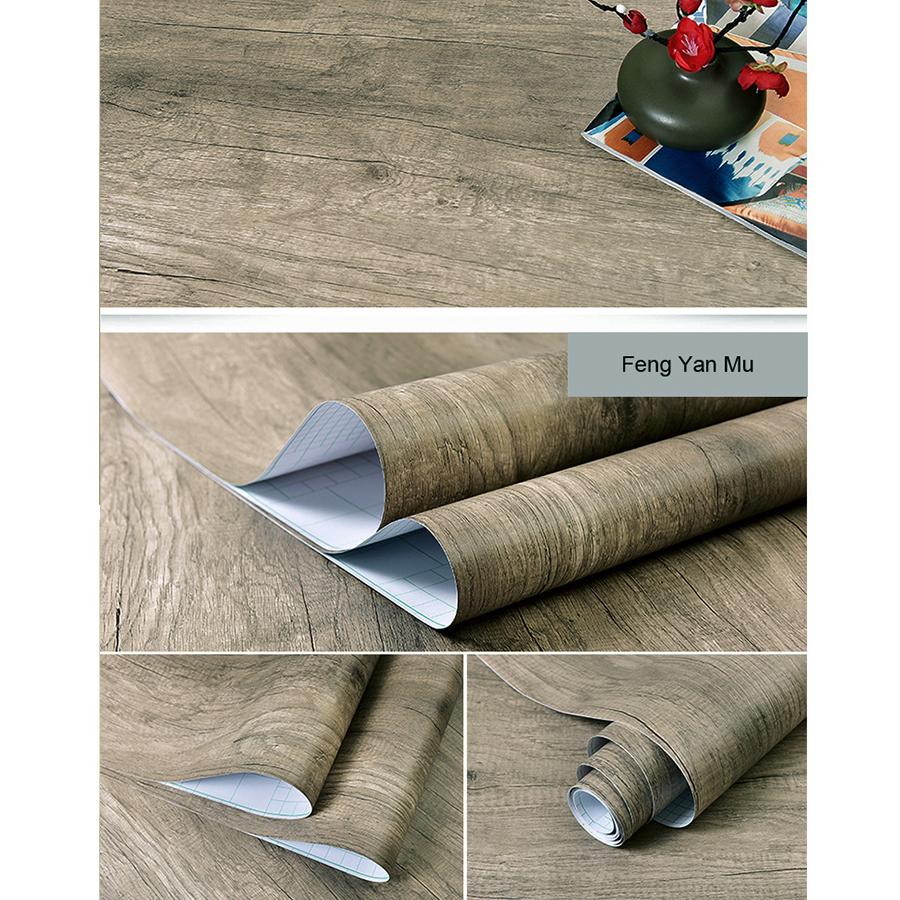 Rola Tapet Autoadeziv Impermeabil PVC Mobilier Dulapuri Folie Decorativă Vinil Autocolante Granulație Lemn Pentru Bricolaj Decor Acasă
