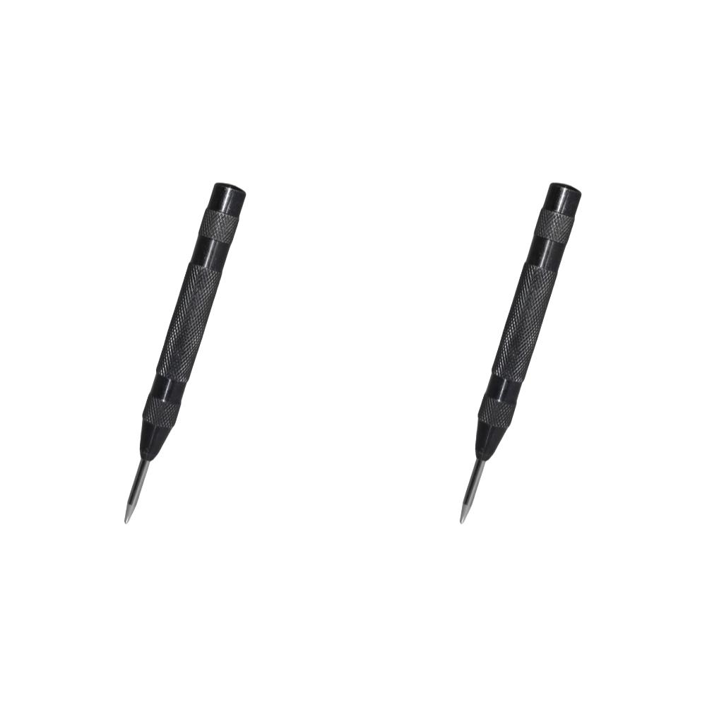 2/3/5PCS 130mm Woodworking Center Punch Automatic Center Punch Auto Center Puncher Hole Marker Automatic Sample Punch Tool 2PCS чёрный