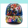 Pălărie de soare pentru copii cu model Super Mario Bros și bor din bumbac respirabil pentru joacă în aer liber vara