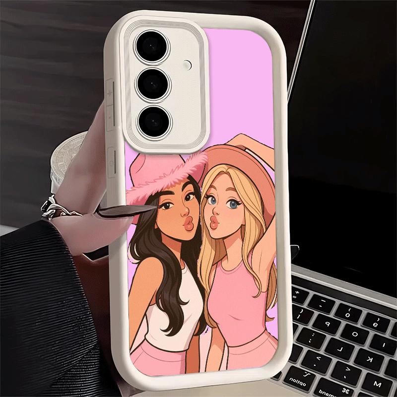 Phone Case for Samsung Galaxy S26 S25 Ultra S24 FE Best Friends Forever Girls Shell S23 Plus S22 + S21 S20 5G Soft Silicone Fund