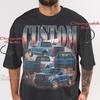Custom Pickup Truck Tee, Personalized Car Shirt, USA Truck Shirt, Old School Muscle Top, Patriotic Tee, Dad Gift Shirt, Boomer Gift Shirt