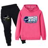 PB1174 Kids Boys Girls NINJA KIDZ Printed Long Sleeves Hoodie Trousers Top Pants Clothes Sets
