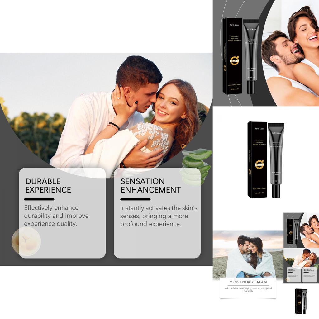 North Moon Men's Body Care Cream Gentle Moisturizing Hydrating Massage Lotion 30g