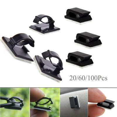 Firm Self-adhesive Plastic Organizer Clamp Cable Clip Fixer Holder Wire Management Buckle Line