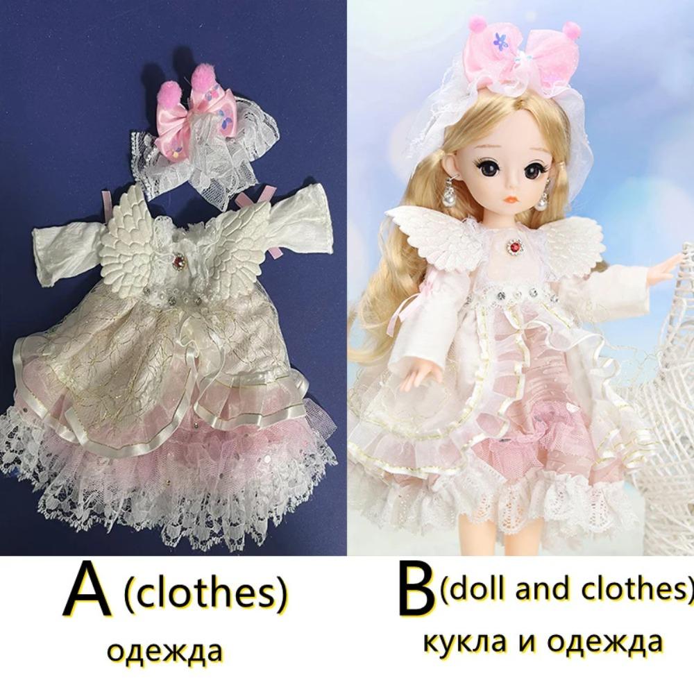 30cm Cute Princess Doll Set or Doll Clothes 21 Joints Moveable Doll Kids Girl Doll Toy Gift 1/6 Bjd Doll