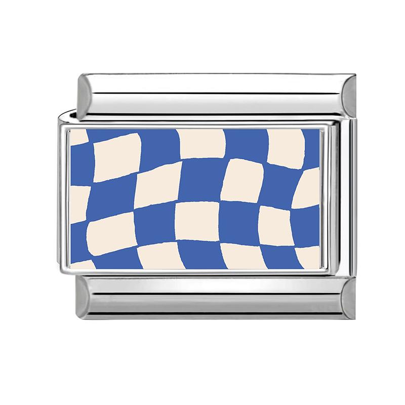 Großhandel Y2K Blau Grau Blume Seestern Wolken Sonne Katze Italienischer Charms Glieder Passend für 9mm Edelstahlarmband DIY Herstellung Geschenk