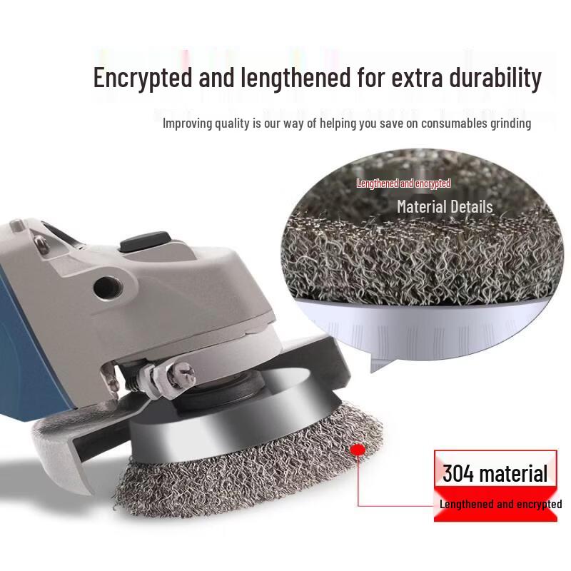 Angle Grinder Bowl-Shaped Copper Wire Brush Set