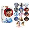 500Pcs Anime Movie Nezha Stickers Diy Scrapbook Phone Reward Seal Label Wall Sticker Kid Toy