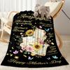 Mom's Gratitude And Love Blanket Suitable for Sofas,travel, Living Rooms Also a Good Gift for Friends and Family Suitable for All Seasons.
