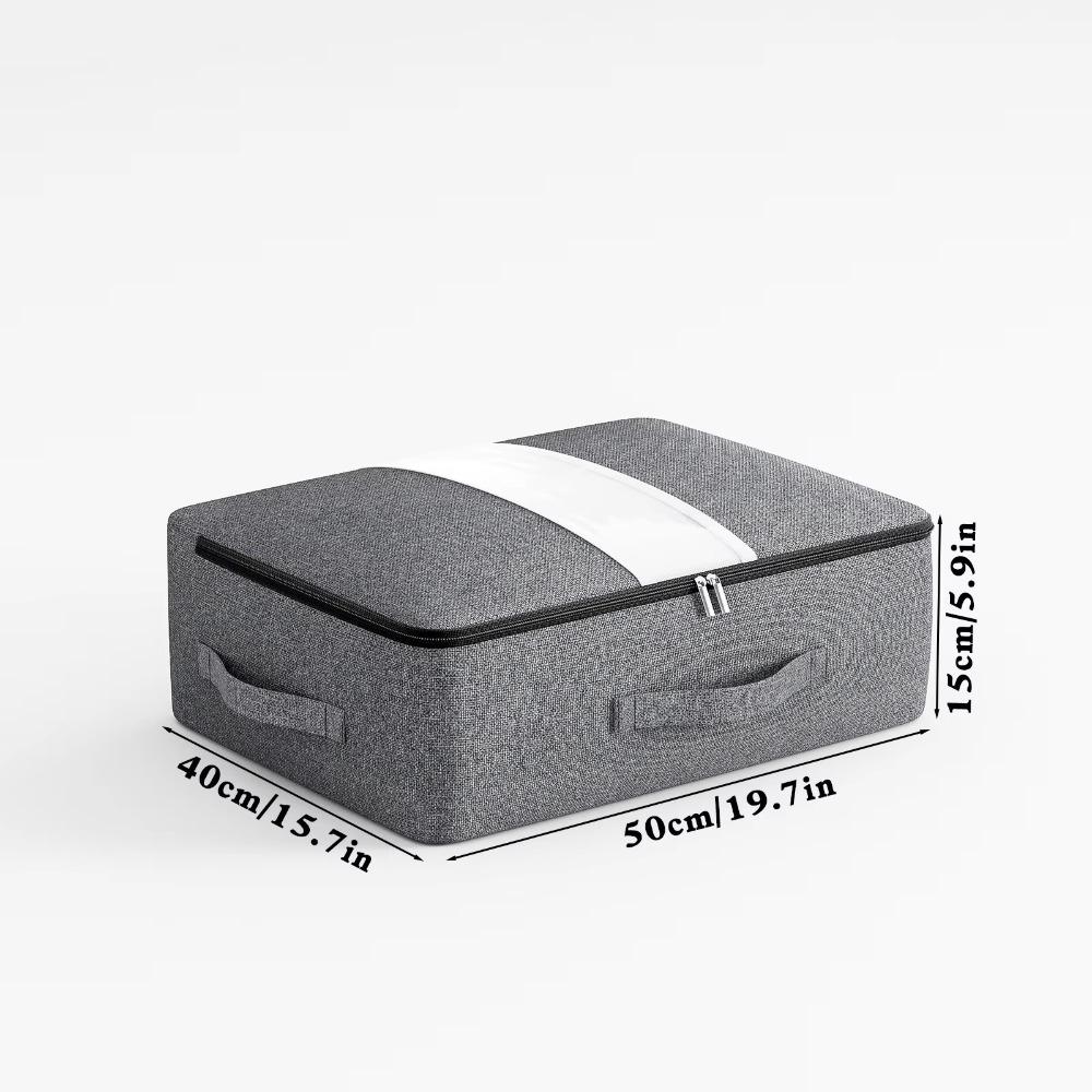 With Handle Under-bed Storage Bag Dust Proof with Large Transparent Window Foldable Storage Box Wear-resistant Large Capacity