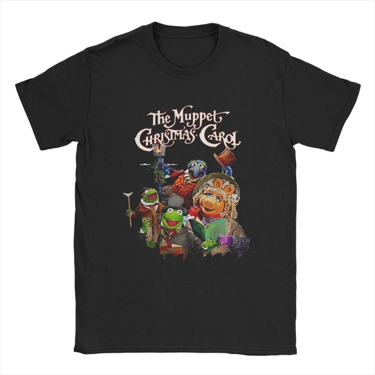 

Men s The Muppet Christmas Carol Here For The Food T Shirt Cartoon 100% Cotton Clothing Cool Short Sleeve Tees Gift T-Shirts 4XL