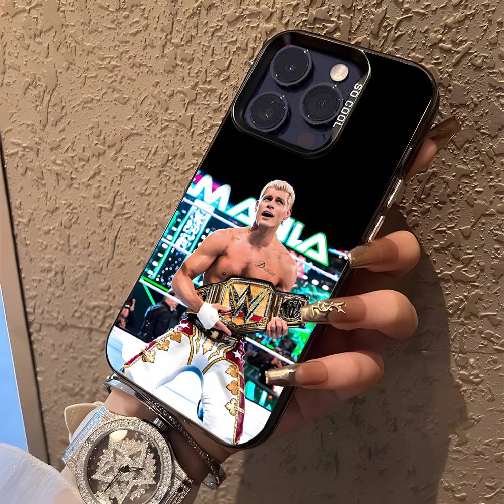 Pouzdro na telefon wrestlera Codyho Rhodese Pro iPhone 16,15,14,13,12,11,Pro,XS,Max,Plus,Mini,SE Černé Matné Candy Nárazuvzdorné Kryt