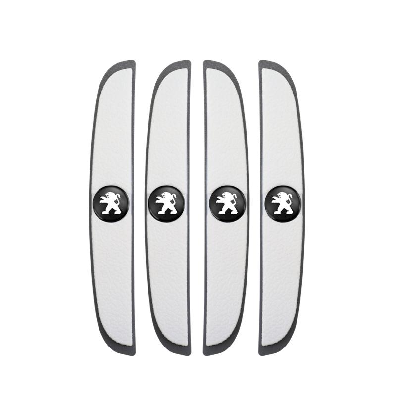 4Pcs Rubber Anti Collision Strip Car Door Rearview Mirror Protector Stickers For Peugeot 2008 208 308 508 4008 408 3008 307 207