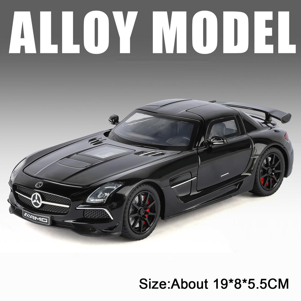 Scale 1:24 SLS 300SL Alloy Sports Car Model Toy Wheel Steering Doors Opened Vehicles Models Metal Diecast Boys Ornaments