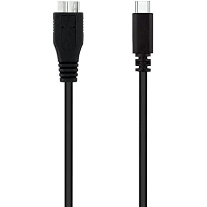 Nanocable 10.01.1201-BK - KABEL USB 3.0, TYP USB-C/M-Micro B/M, CZARNY, 1,0 M