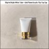 PE Soft Tube Face Wash Bottles with Acrylic Flip-Top, Available In 50/80/100/150ml