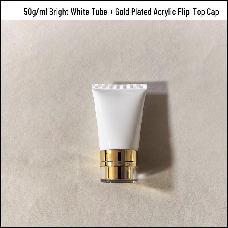 PE Soft Tube Face Wash Bottles with Acrylic Flip-Top, Available In 50/80/100/150ml