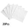 20pcs/Set White Microfiber Car Glass Coating Cleaning Waxing Cloths Soft Thin