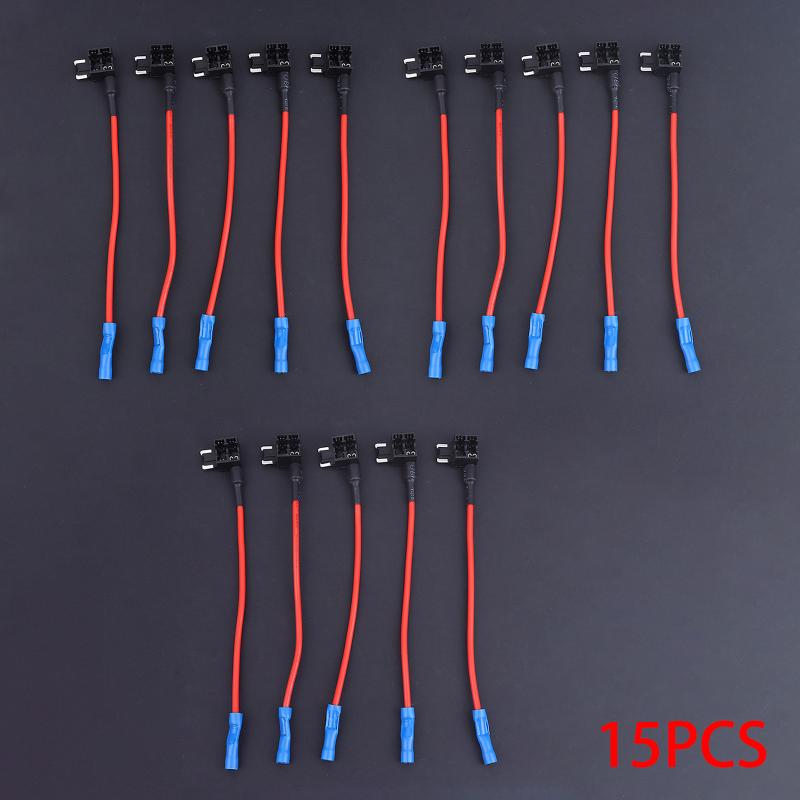 12V Fuse Holder Add-A-Circuit Tap Adapter Micro2 Mini Small Standard Atm Apm Blade Auto Fuse Car Fuse