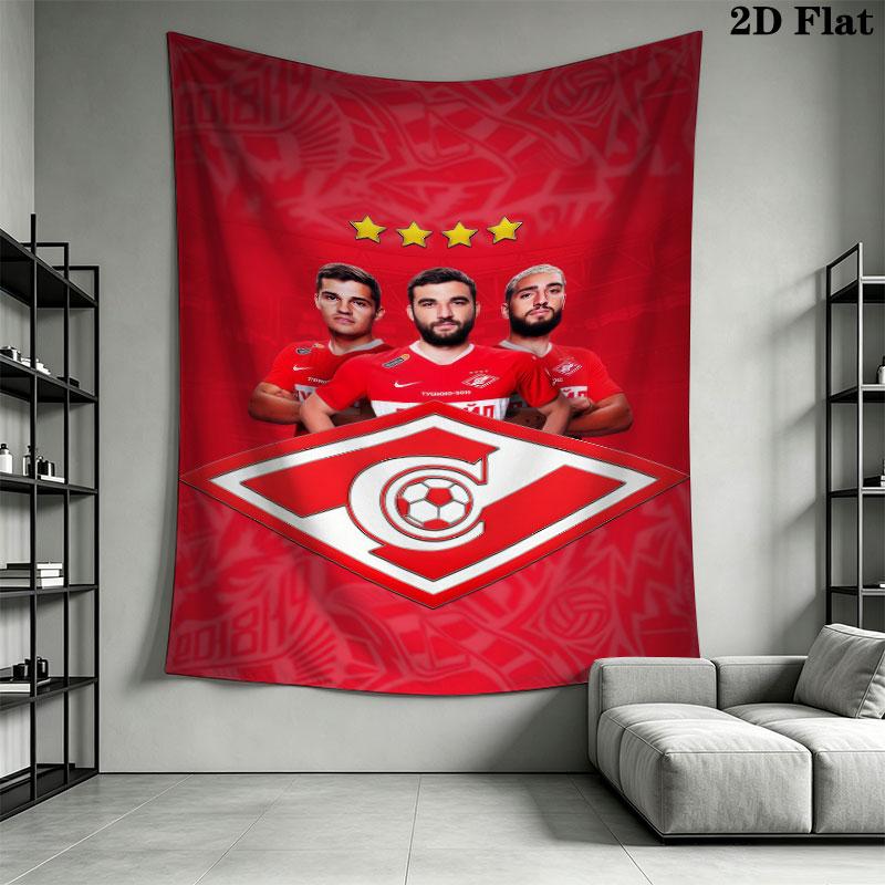 Spartak Moscow Odyssey Wall Hanging Printed Fabric Blanket Decorative Tapestries for Bedroom Living Room Home Decor