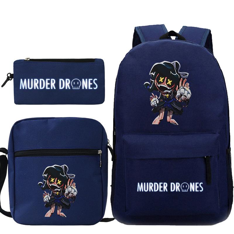 Neuer Murder Peripherie-Trend Schulterrucksack-Set Lässige Stiftetasche Grund- und Sekundarschultasche