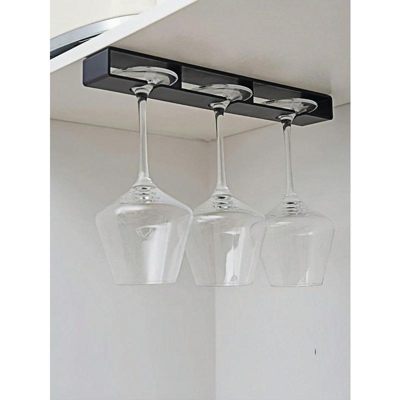 1 Stück Haushalt Hitzebeständig Praktisch Display Glasbecher Hängend Bohrlos Glasbecher Extra Dicke Halterung Zuhause