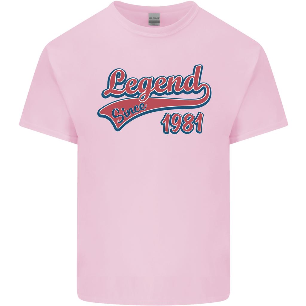 Legend Since 45th Birthday 1981 Unisexs Light Cotton TShirt