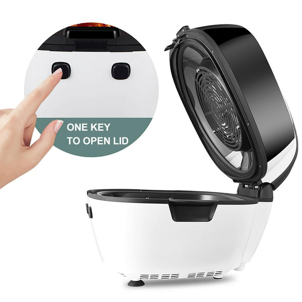 6L Horkovzdušná fritéza Zdravý hrnec Nízkotučná Bez oleje Kuchyňská trouba Časovač 1350W Chytrý dotykový displej Elektrická fritéza Kuchyňské vaření