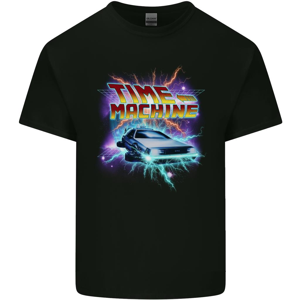 Time Travel Machine Funny 80s Movie Unisexs Light Cotton TShirt