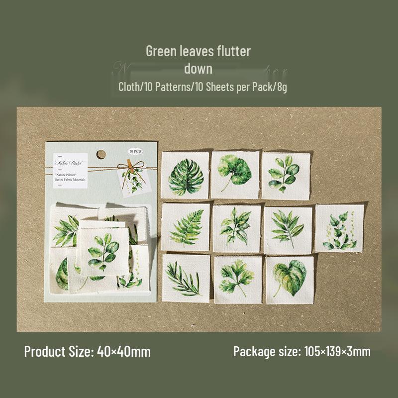 Ketchup Girl Fabric Pack: Nature Printmaker Series - 6 Vintage Plant Themes, 10 Sheets