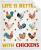 Chicken Flannel Throw Blanket Cartoon Chicken Farm Animals Blanket Lightweight Comfortable Super Soft for Bed Sofa Couch Decor