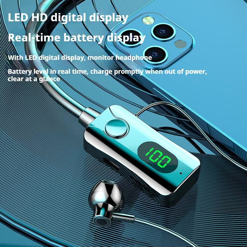 NEW Long Endurance Bluetooth Earphones Surround Sound Earbuds LED Wireless Headphones Sports Gaming Neckband Waterproof Headsets