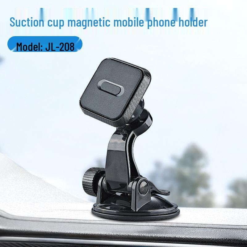 

Magnetic Car Phone Holder with Rotating Suction Cup for Dashboard, Live Broadcast-ready, New Style.