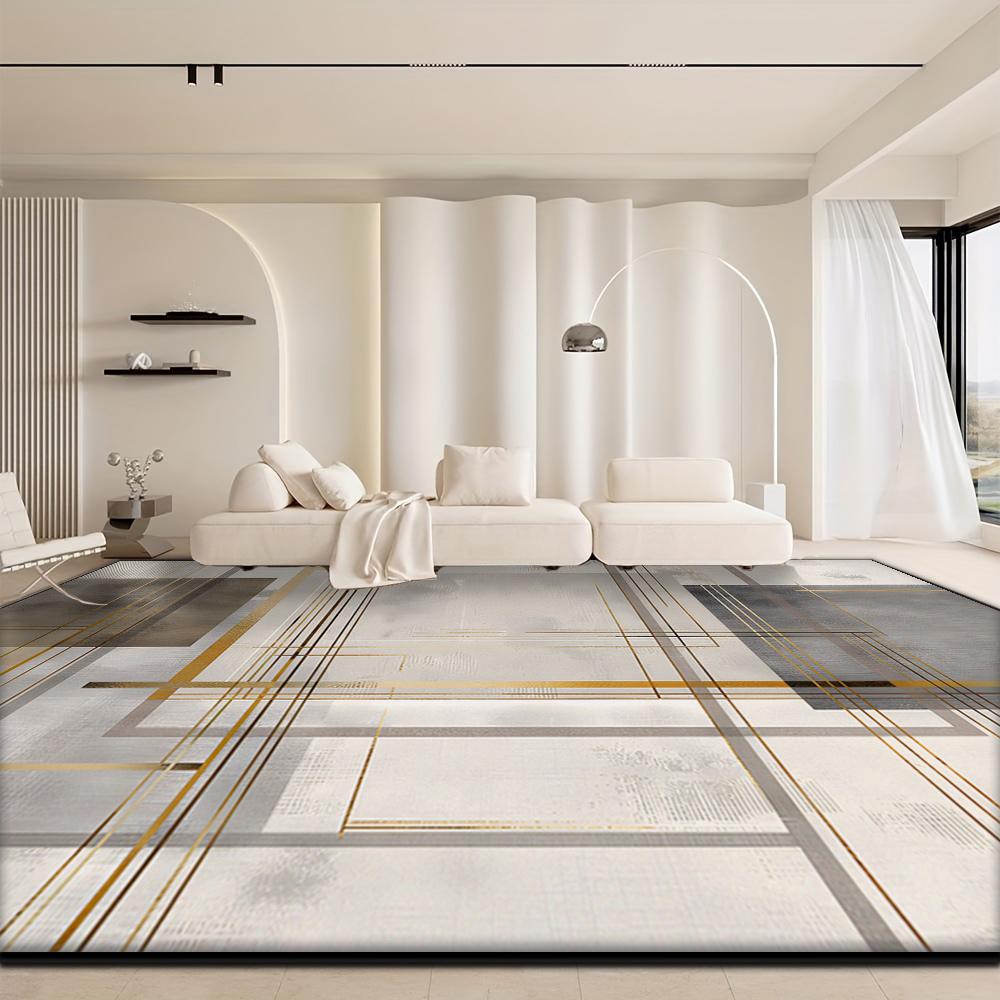 French Style Light Luxury Carpet Living Room Decoration Soft Fluffy Non-slip Floor Mat Bedroom Cloakroom Entrance Rugs Washable