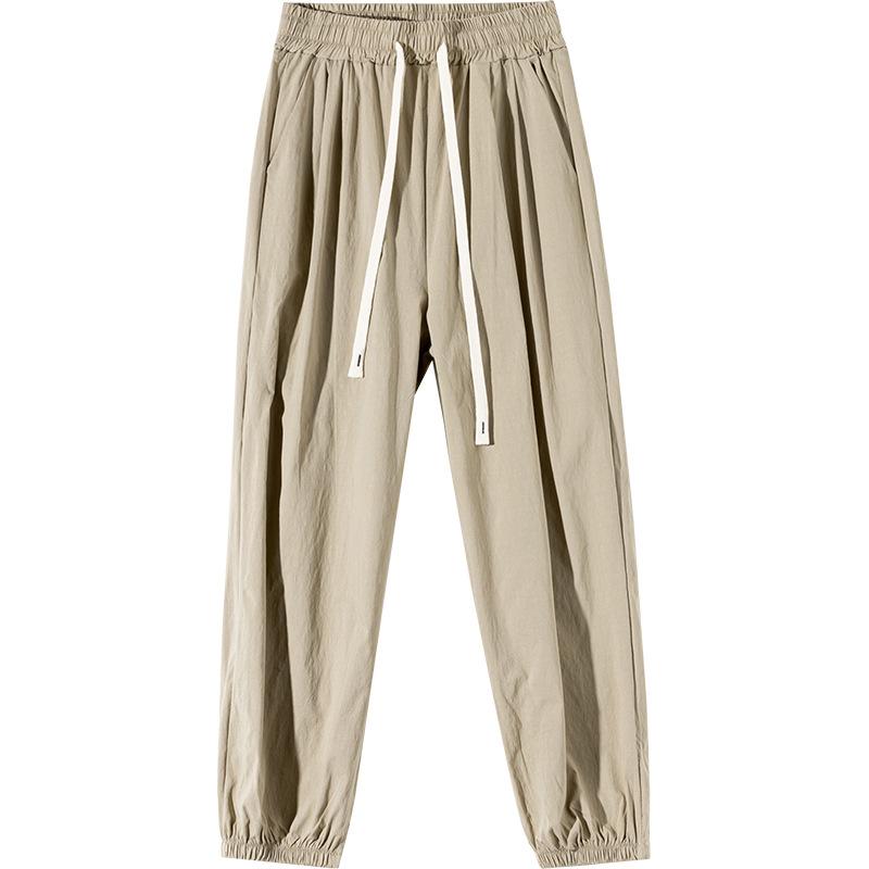 Summer New Korean Version Temperament Harlan Pants Women's Loose and Thin Nine-point Lantern Leggings