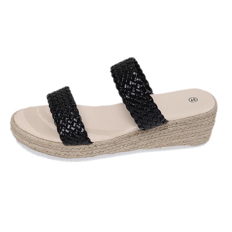 Women's Sandals Wedges Heels Sandals Summer Shoes Woman Platform Heeled Sandalias Mujer Fashion Slippers Women Summer Footwear