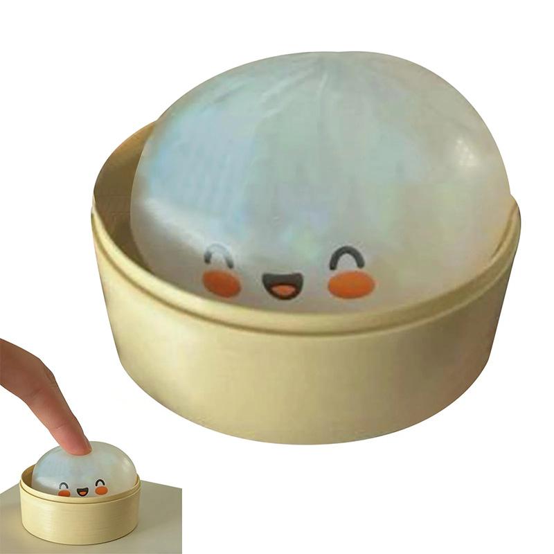 Glitter Dumpling Baozi Pinching Soft Cute Slow Rebound Stress Relief Ornament Office Home Decor Kids Adults Gifts