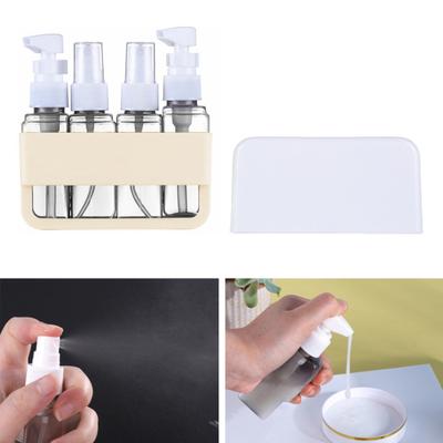 Yousheng 4Pcs/Set 50ML Travel Refillable Bottle Portable Leak Proof Reusable Lotion Shampoo Cosmetic Press Spray Dispenser Bottle Empty Toiletries