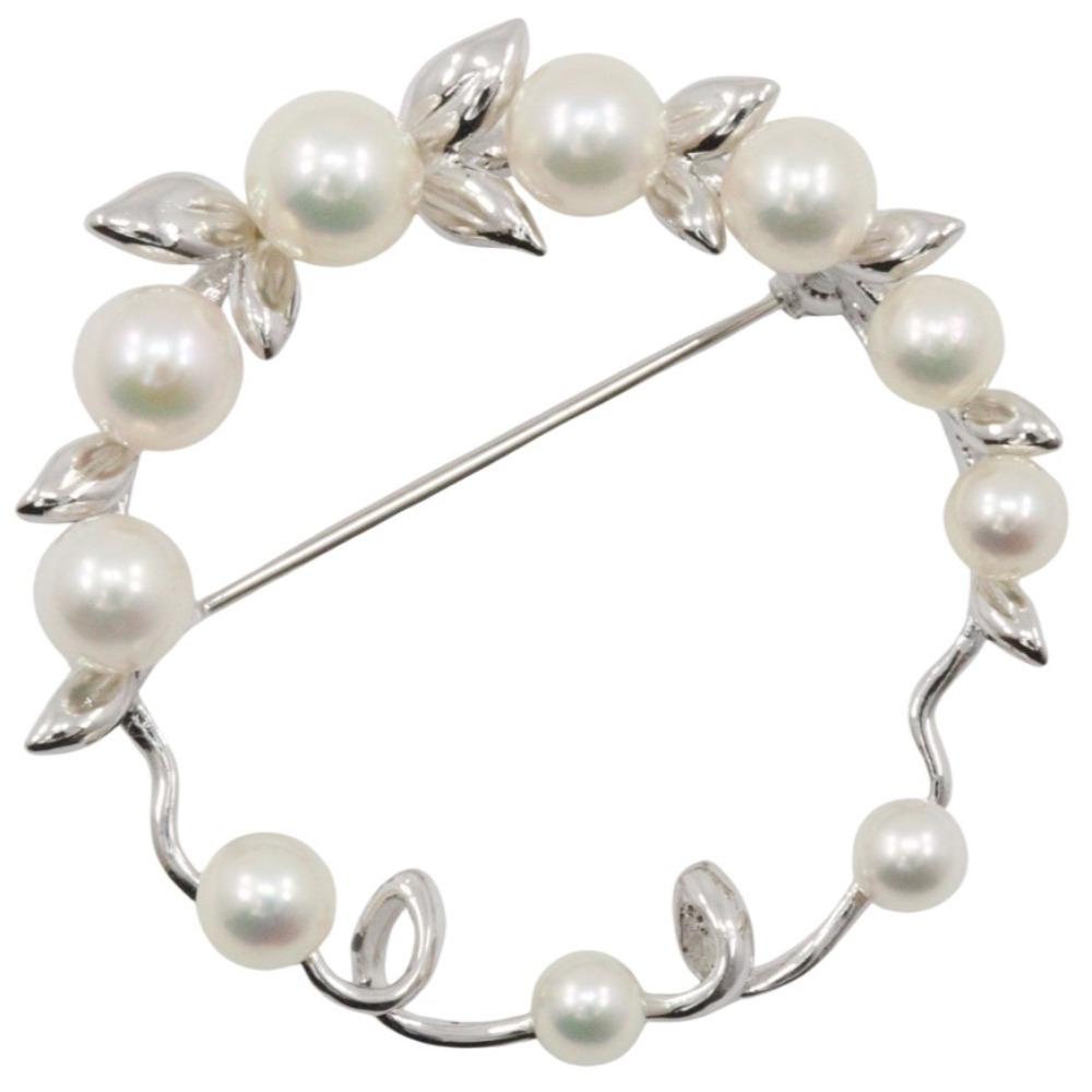 

Pearl Brooch lease Silver Pearl/metallic 6.3g Women Used