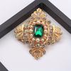 1 Luxury and Beautiful Vintage Novelty Elegantly Set with Versatile Rhinestone Cross Women's Brooch, Can Enhance Personal Charm