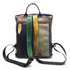 Leather Backpack Retro Color Wind Polished Cowhide Backpack Bucket Backpack Women'S Bag