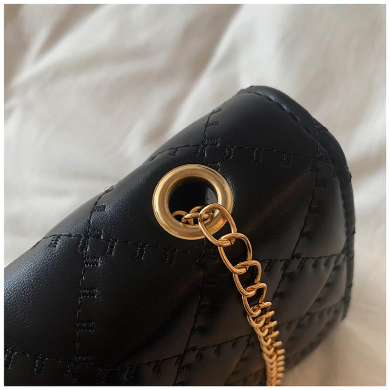 Vintage Kette Handtasche 2023 Mode Eine Schulter Messenger Handtasche Einfache Kleine Quadratische Tasche Trend