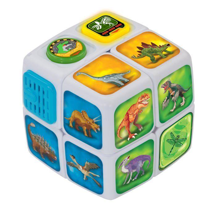 Educatieve Kubus Dinoaventuras - VTech - Asmechanisme - 200 zinnen - 3 spelmodi - Vragen over dinosaurussen