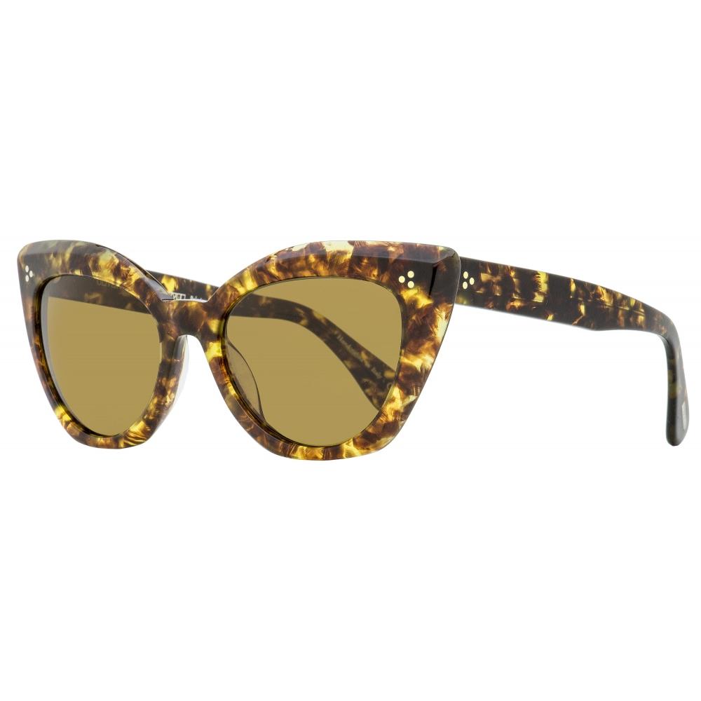 

Женские солнцезащитные очки Oliver Peoples Laiya «кошачий глаз» OV5452S 170083 Коричневые меланжевые, 55 мм 170083