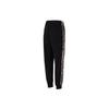 Adidas Contrast Stripe Knit Joggers Men Bottoms Black H48439