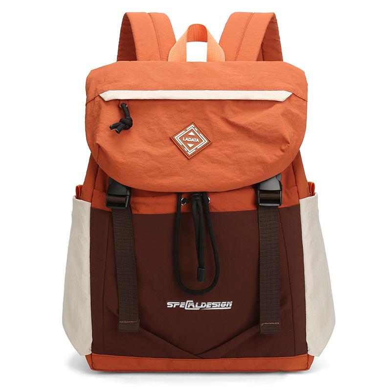 Schoolbag Fog Field Green Function Splicing Bundle Backpack College Student Couple Outdoor Sports Adventure Refreshing Backpack