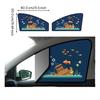 Car Window Sun Shield, Attachable Darkening Screen, Sunlight Protection, Privacy Deep Sea Treasure