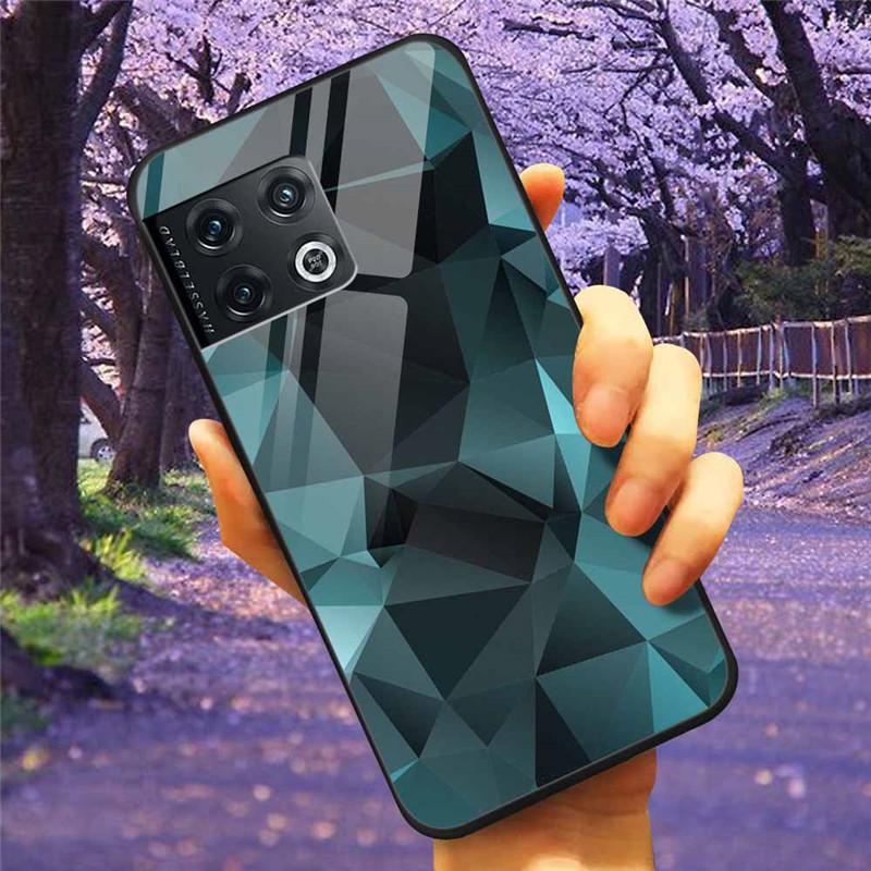 Für OnePlus 10 Pro 5G Hülle 6,7'' Gehärtetes Glas Sternenmarmor Harte Rückseite für One Plus 10Pro Funda Capa Oneplus10pro Coque