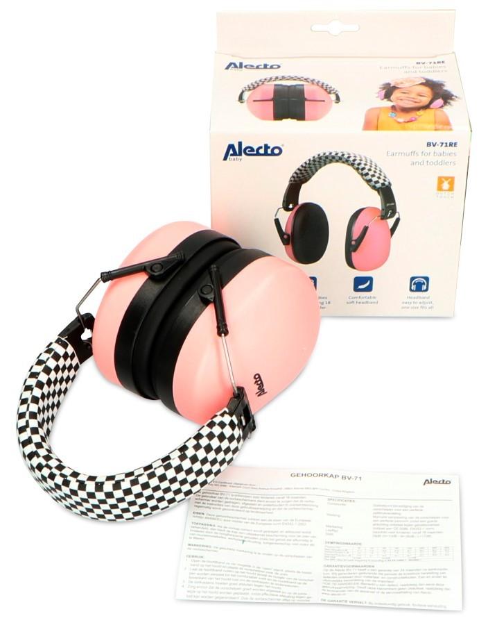 Hearing Protection for Babies and Toddlers - Pink Alecto BV-71RE, Alecto
